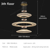 Living Room Pendant Light Duplex Staircase Pendant Light Villa for Dining Table Hanging Lamp Living Room Chandelier