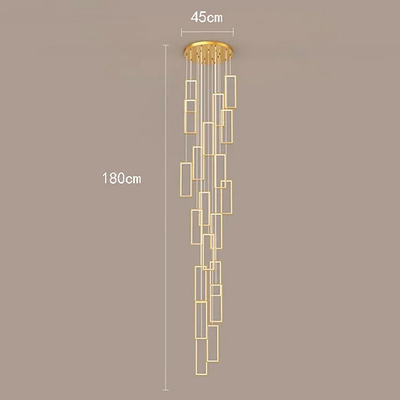 Nordic home decoration, stair chandelier, living room and dining room Pendant lights, ceiling light, indoor lighting