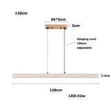Linear Natural Stone Design 2026 Chandelier Lighting  Dimmable LED Pendant Light Para Sala Estar Hanging Lamps For Dinning Room