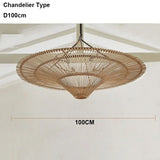 Japanese retro Wabi sabi pendant lamp restaurant Southeast Asian handmade rattan lamp home decoration living room bedroom lamp