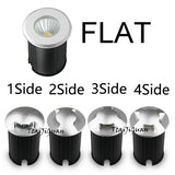 IP67 Waterproof Outdoor LED Recessed Inground Light (3W/5W, DC12V/AC220V) - Underground Landscape Spotlight for Steps, Stairs, Decks & Floors