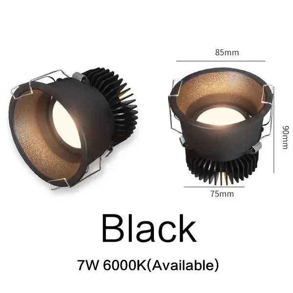 7W COB Downlight Anti-glare Indoor Lighting Multi-functional Home Lighting Multi-scene Use
