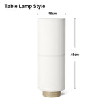 Designer Menu Hashira Cluster Pendant Light Vintage Cloth Lampshade Hanging Lamp Dining Room Minimalist Cylindrical Chandelier