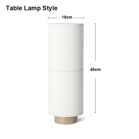 Designer Menu Hashira Cluster Pendant Light Vintage Cloth Lampshade Hanging Lamp Dining Room Minimalist Cylindrical Chandelier