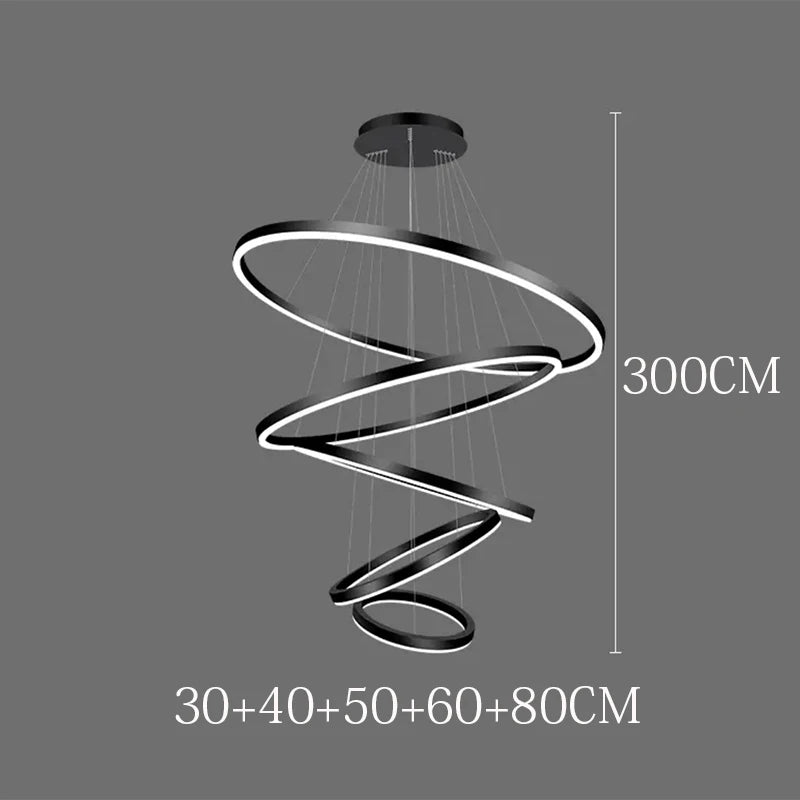 Nordic home decoration, stair chandelier, living room and dining room Pendant lights, ceiling light, indoor lighting