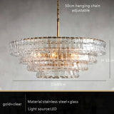 Gray Glass Ceiling Chandeliers 2025 Classic Round Hanging Lamps for Ceiling Home Decoration Lighting Gold Lustres Lamparas