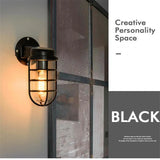 Retro Industrial Wall Lamp for Loft Coffee Bar Corridor Aisle Waterproof Outdoor Sconce Antique E27 Exterior Led Lights Fixture