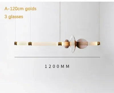 Scott Luna Chandelier Postmodern italian design lamps replica led light glass long tube lamp Bedroom Living Room bedside lamp