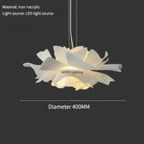 Nordic Lamps Modern Acrylic Flower Chandelier Multi-layer LED Pendant Lamp Dining Room Bedroom Creative Indoor Lighting Fixture