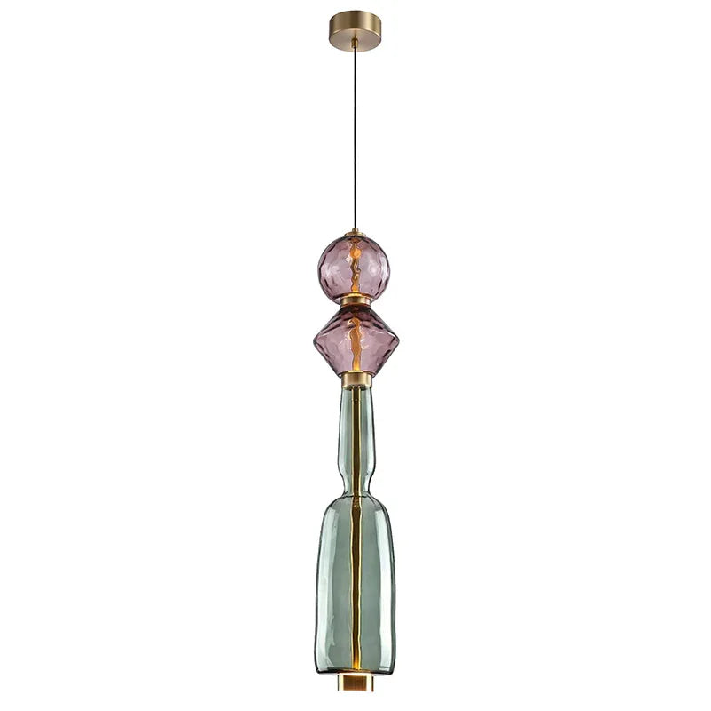 Italian Gusto Creative Glass LED Pendant Lamp - Modern Designer Chandelier Hanging Light for Kitchen Island, Dining Table & Bedroom