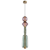 Italian Gusto Creative Glass LED Pendant Lamp - Modern Designer Chandelier Hanging Light for Kitchen Island, Dining Table & Bedroom