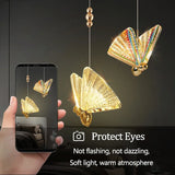 Butterfly Led Pendant Lights chandelier Lamparas Indoor Lighting Bedside Living Dining Room Kitchen pendente iluminação Light