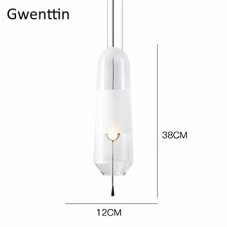 Modern Glass Pendant Lights Hanging Lamp for Dining Room Bedroom Led Light Fixtures Nordic Loft Industrial Home Decors Luminarias