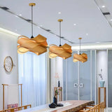 Modern Simple Wooden Chandelier Europe America Simple Creative Bedroom Restaurant E27/E26 Chandelier Wood Decor Ceiling Lamp