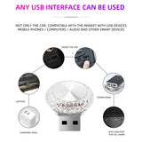 Mini RGB USB Ambient Light (1 Pack) - Plug & Play Decorative LED Interior Atmosphere Lamp for Car, Computer & Laptop