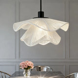 Handmade Rattan Flower Pendant Lamp - Organic LED Chandelier for Living Room