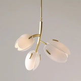 Romantic Tulip Buds G9 Chandelier Colorful Glass Shades Pendant Lights Lustre Home Decor Led Lamp Fixtures Bedroom Hanging Lamp
