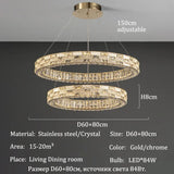 Nordic-style Luxurious Crystal Chandeliers, Led Lights, Pendant Ceiling Lamps, Suspended Chandeliers, Home Decorations, Lighting
