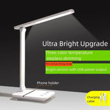 LED desk lamp eye protection desk student writing reading lamp smartphone wireless charging bedside lamp