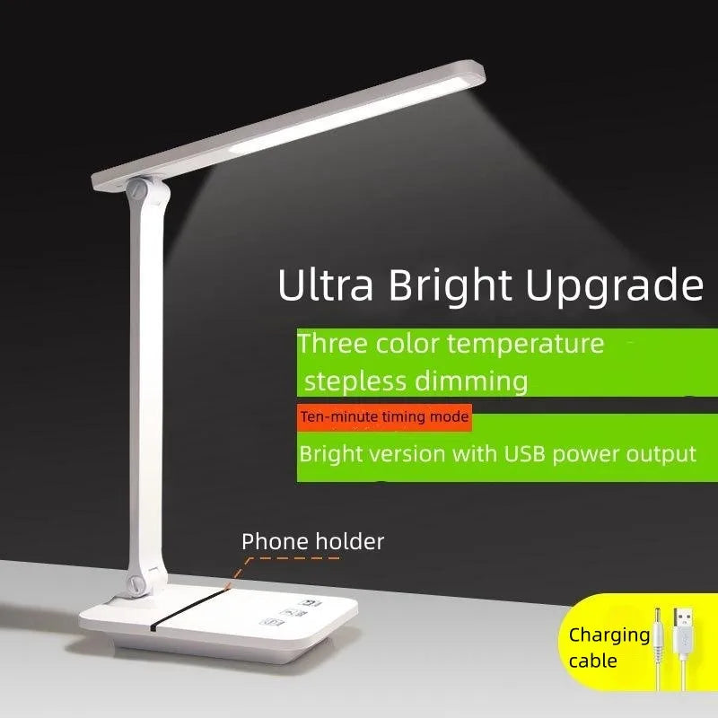 LED desk lamp eye protection desk student writing reading lamp smartphone wireless charging bedside lamp