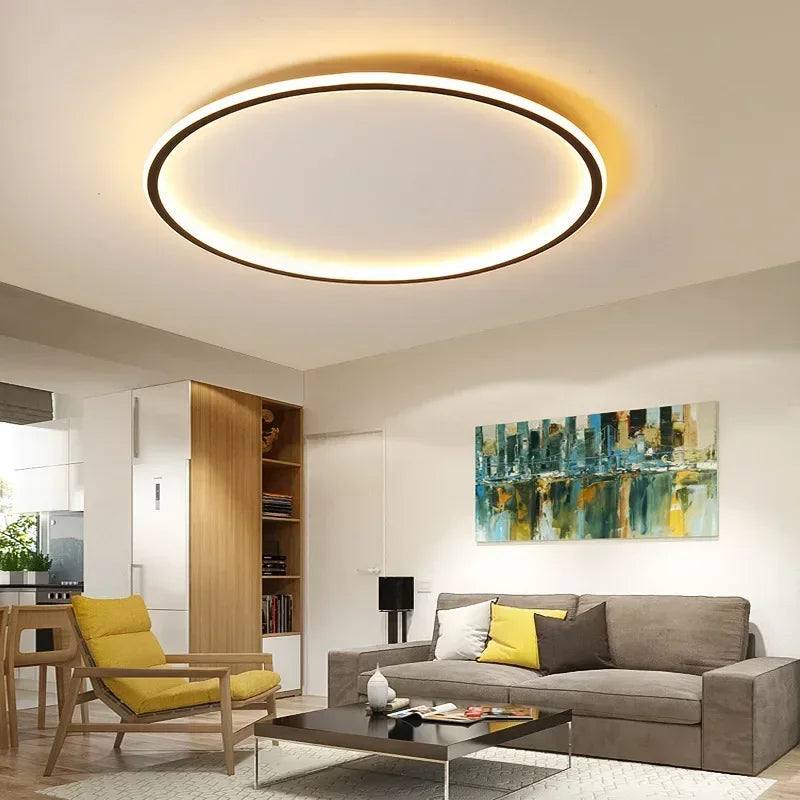 Modern LED Ceiling Light for Living Room Bedroom Aisle Balcony Lamp Home Decor Lighting Circular Remote Control Chandelier