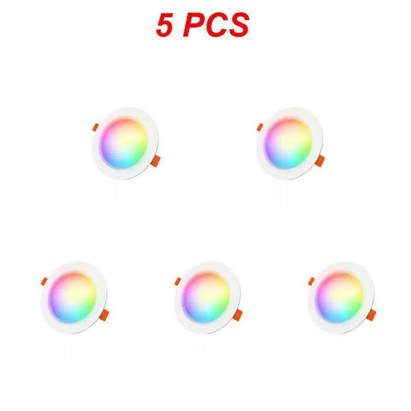 Downlights Ceiling Lamp 7W LED Spot Light AC90V-240V Recessed Round RGB Light Timed Dimmable bathroom bedroom
