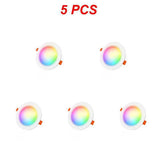 Downlights Ceiling Lamp 7W LED Spot Light AC90V-240V Recessed Round RGB Light Timed Dimmable bathroom bedroom
