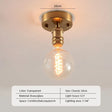 Retro LED Glass Ceiling Lights Nordic Brass Flower Aisle Decors Fixtures Living Room Corridor Balcony lamp Home Lighting Lusters'