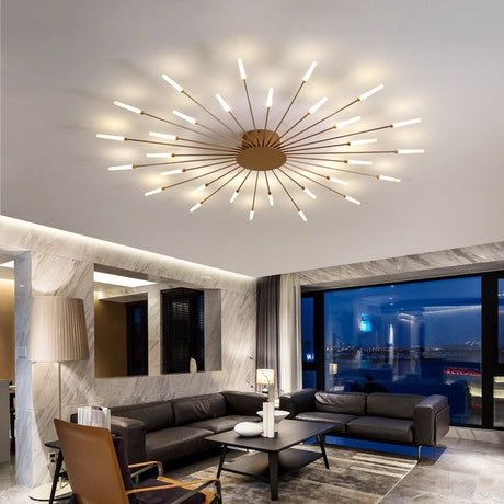2023 Modern Led Ceiling Chandelier Lamp for Living Dining Room Nordic Creative Bedroom Hall Hanging Ceiling Light Fireworks Lamp
