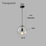 Modern Retro Glass Dining room Bedroom Living Room Chandelier Amber Smoke Gray Glass Small Chandelier Ambient Lighting E27