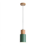 Nordic Pendant Light Wooden Macaron LED Iron Hanging Lamps For Living Room Bedroom Bedsides Restaurant Cafe's Home Decor's Lighting