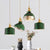 Nordic Green Minimalist Glass Light Chandelier Creative Wall Lights Personality Brass Decors Sconce Bedroom Bedside Dining Room