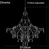 Starry Sky Villa Living Room Large Pendant Italian Minimalist Restaurant Lighting Modern Art Loft Staircase Crystal Pendant