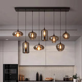 Modern Glass Led Lights Pendant Lamps for Living Room Chandeliers for Dining Room Hanging Light Indoor Lighting Suspension