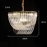 Nordic Art Bent Glass Tube Designer Hanging Lamp Modern Chandelier Lighting Lustre Home Indoor Decor Suspension Luminaire Lampen