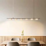 Minimalist Dining Room LED Pendant Light Real Stone Height-adjustable for Bar Kitchen Restaurant Hanging Lamp Chandelier Fixture