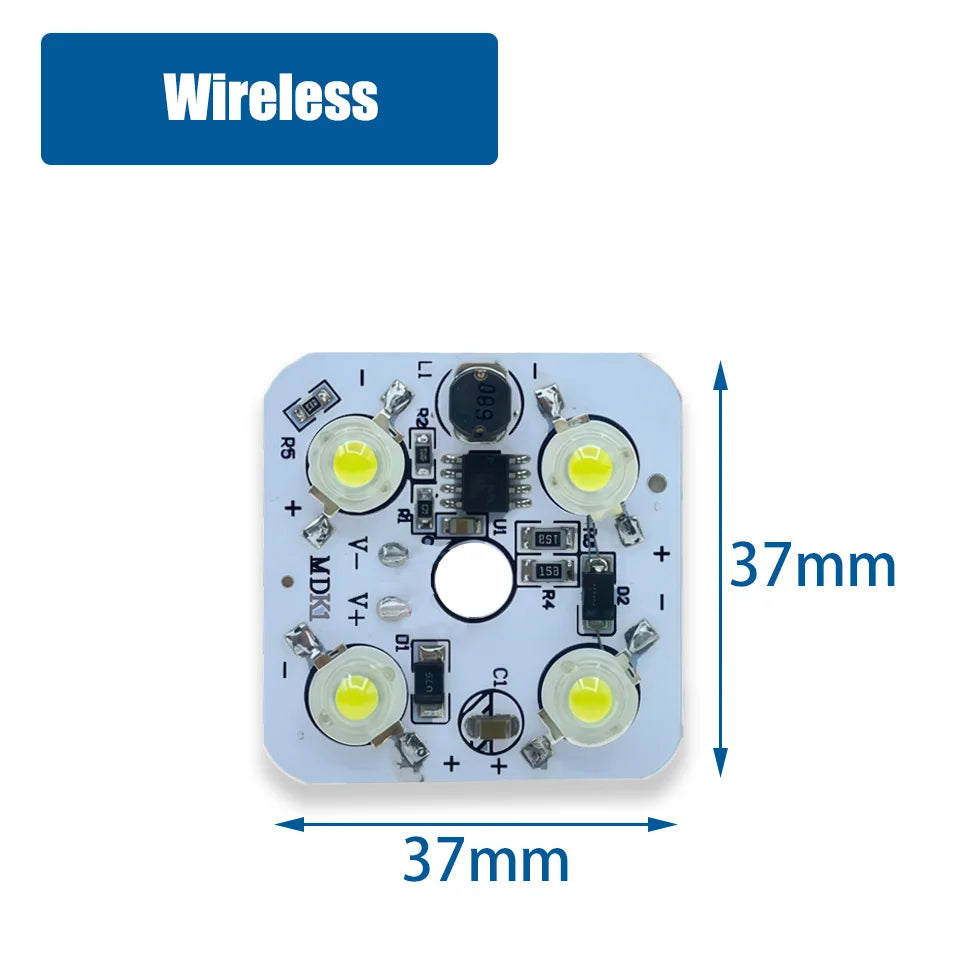 DC 12V-80V High Power LED Light Beads - 4W 12W Aluminum Base Chip