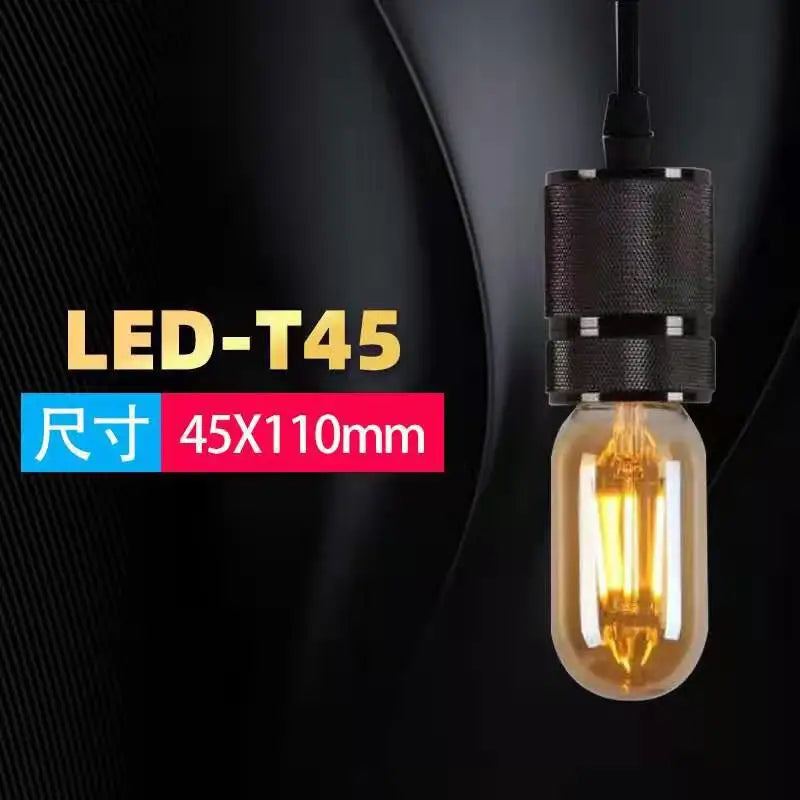 Edison Light Bulb T45 ST64 G80 G95 G125 4W 6W 8W 220V 110V Filament LED Bulb Retro E27 Warm Yellow Living Room and Bedroom Light