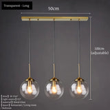 Modern Luxury Metal Chandelier Nordic Creative LED Glass Pendant Lamp Living Room Dining Room Bedside Simple Small Hanging Lamp