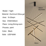 Modern Led Chandeliers Living Dining Room Kitchen Lighting Decor Lustre Pendant Lamp Indoor Duplex Hall Hanging Lights Fixture