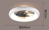 Nordic White Black Gold Ceiling Fan Light DC Motor Remote Control Reversible Bedroom Dining Room Ceiling Fan Light Living Room