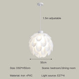 Romantic Flowers Pendant Lamp For Bedroom Nordic Creamy Wind Chandelier Living Dining Room Modern Ceiling Lights Home Decoration
