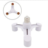 E27 To E27 Extended LED Lamp Bulbs Socket Splitter Adapter Holder for Photo Studio