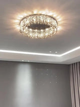 Modern LED Crystal Ceiling Light - Luxury Lustre for Living Room & Kitchen