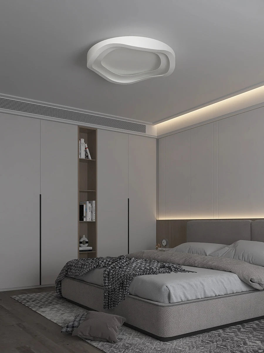 2025 New Modern Simple LED Chandelier For Living Room Bedroom Dining Room Kitchen Ceiling Lamp White Remote Control Lustre Light