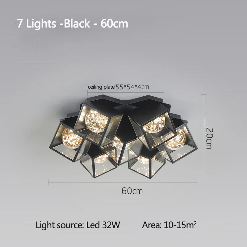 Modern 2025 New Gypsophila warm romantic master bedroom Led Ceiling Chandelier Dining Room Restaurant Bar Pendant Hanging Lamp