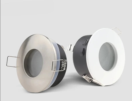 New Design IP65 Waterproof Recessed GU10/MR16 Led Spot Light Fixtures Downlight Frame Round Square GU10 Spotlight Bulb Housing