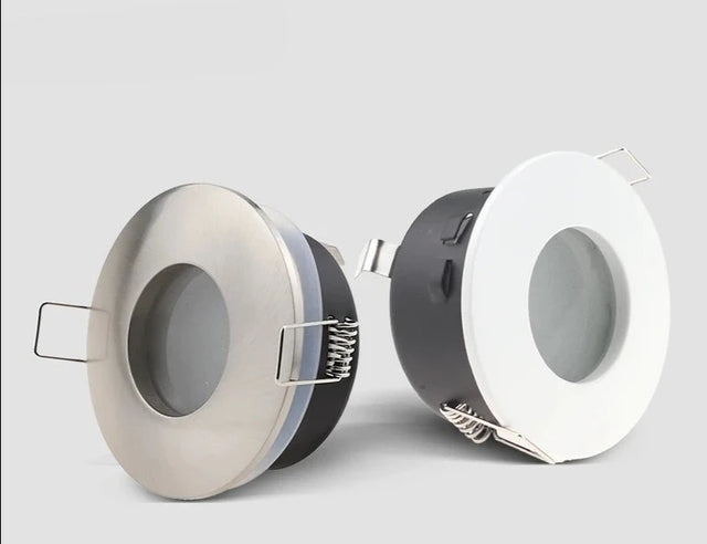 New Design IP65 Waterproof Recessed GU10/MR16 Led Spot Light Fixtures Downlight Frame Round Square GU10 Spotlight Bulb Housing