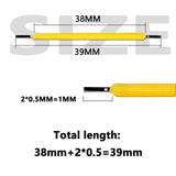 10pcs Edison Bulb LED Filament Lamp Parts 38mm DC3V DC12V LED Bead Incandescent Light Accessories Diode for holiday lighting DIY