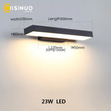Modern LED Dusk-to-Dawn Motion Sensor Outdoor Wall Sconce - Black Exterior Light Fixture for House Front Door, Entryway, Garage & Balcony